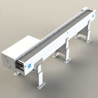 Model 2400 straight conveyor. FEI Conveyors.