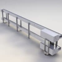 Model 2400 conveyor, double-tiered. FEI Conveyors.