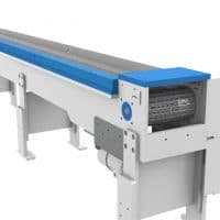 Model 2400 conveyor with removable gates. FEI Conveyors.