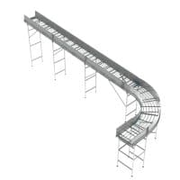 Model 2410 inclined conveyor. FEI Conveyors.