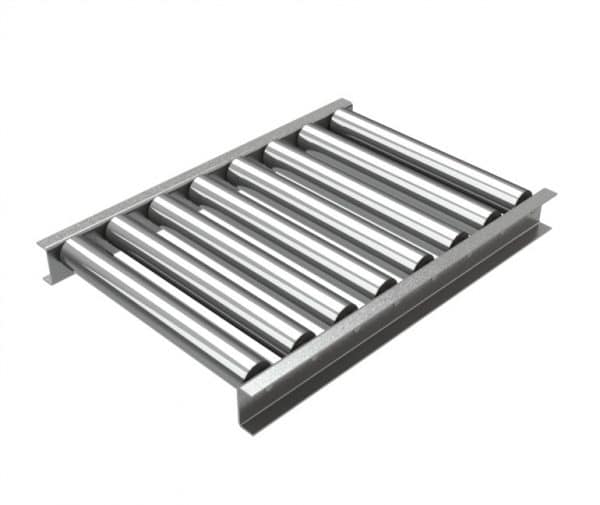 Stainless steel straight conveyor. FEI Conveyors.