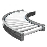 PVC curved conveyor. FEI Conveyors.