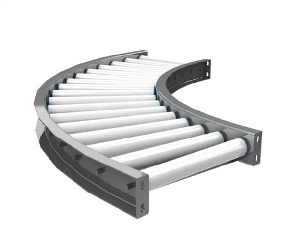 PVC curved conveyor. FEI Conveyors.