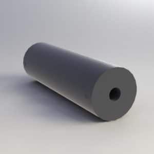 Flat face idler conveyor pulley. FEI Conveyors.