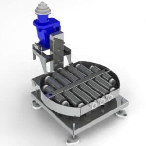 Turntable with CDLR. FEI Conveyors.